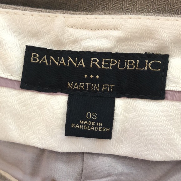 New Banana Republic Martin wool blend straight leg short trousers - Picture 6 of 7